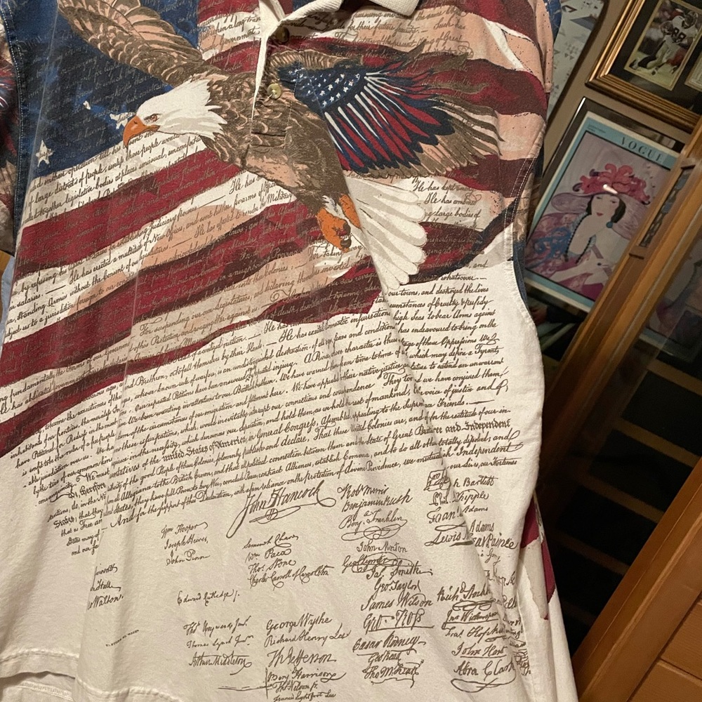 American Flag Eagle Declaration Of Independence - image 4